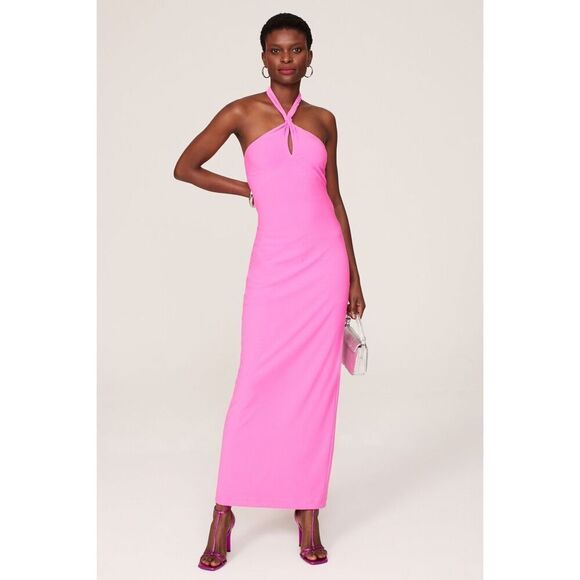 One33 Social Pin Twist Halter Gown 🤎 - Picture 1 of 9